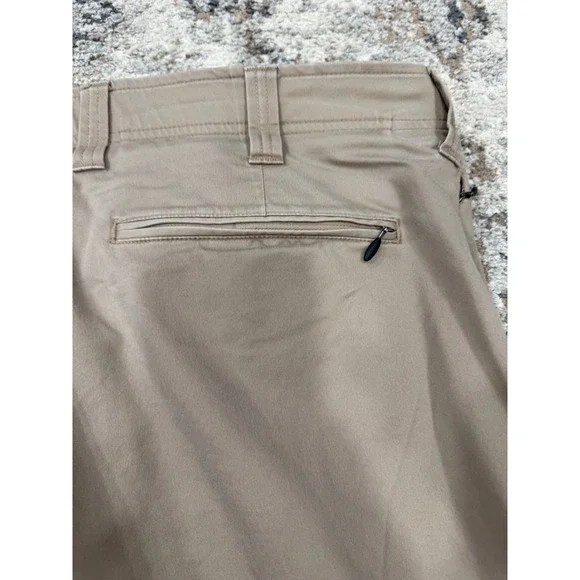 Oak Hill Mens Straight Fit Tech Pant Lot of 2 Khaki Grey 44x28 DXL Business - Picture 13 of 16